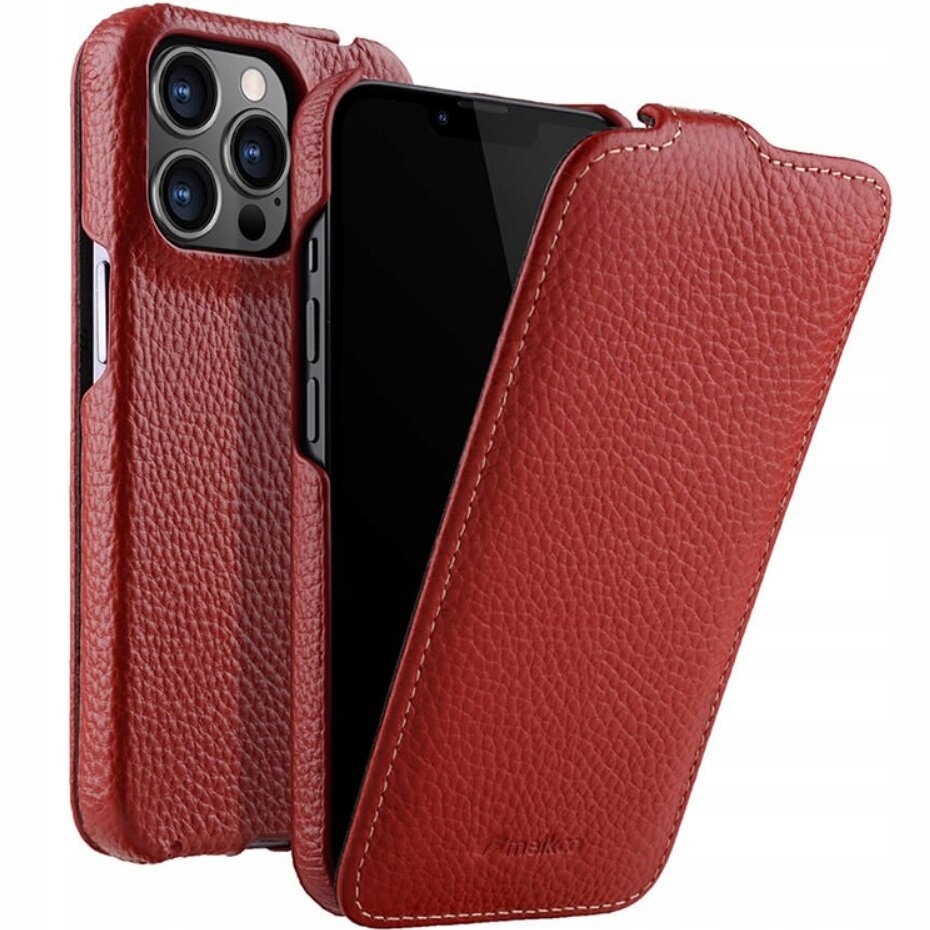 Kožené Pouzdro Melkco s flipem pro iPhone 13 Pro, Kryt , Kožené pouzdro
