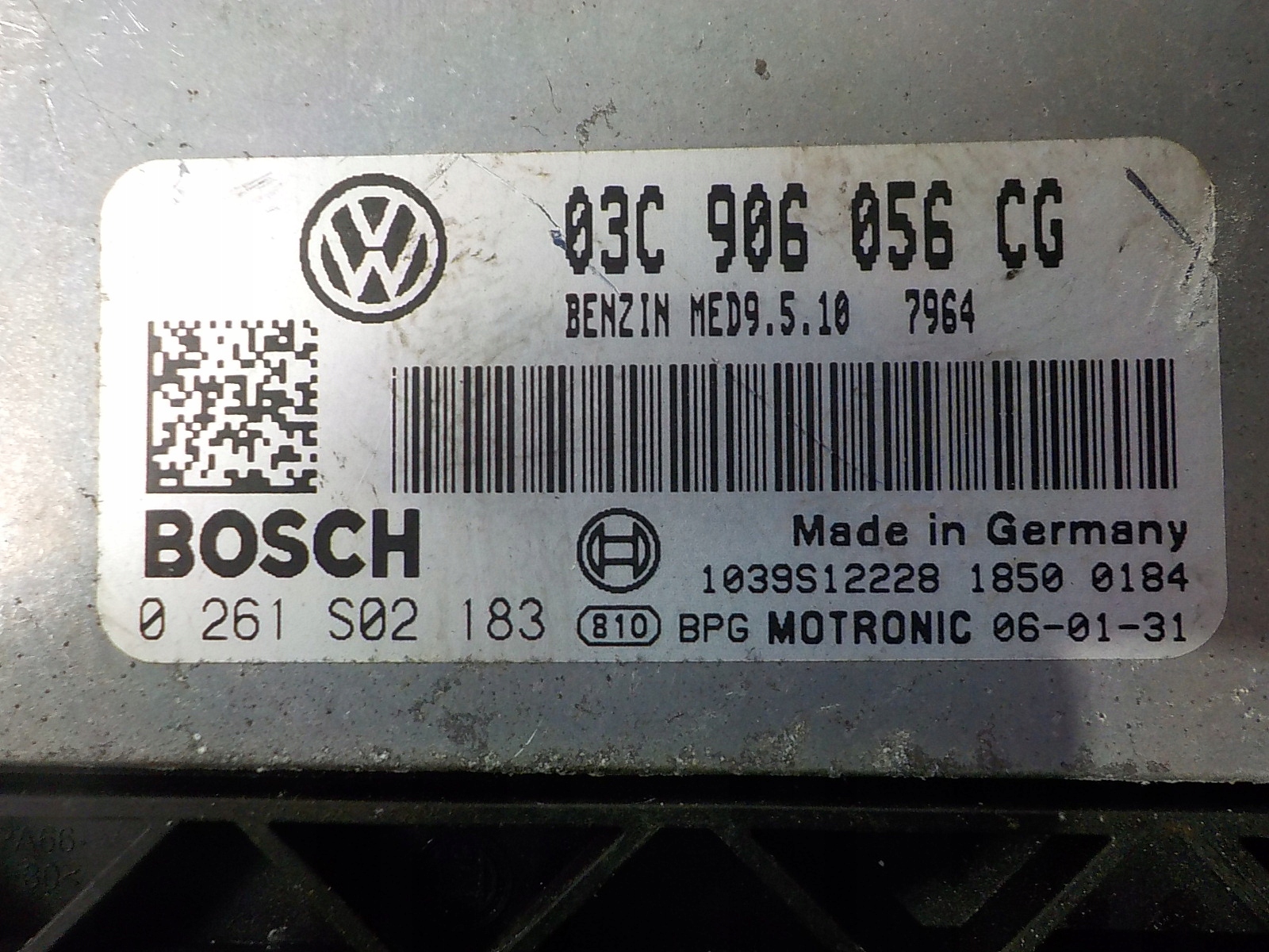 VW Computer Bedienteil 03C906056CG 0261S02183