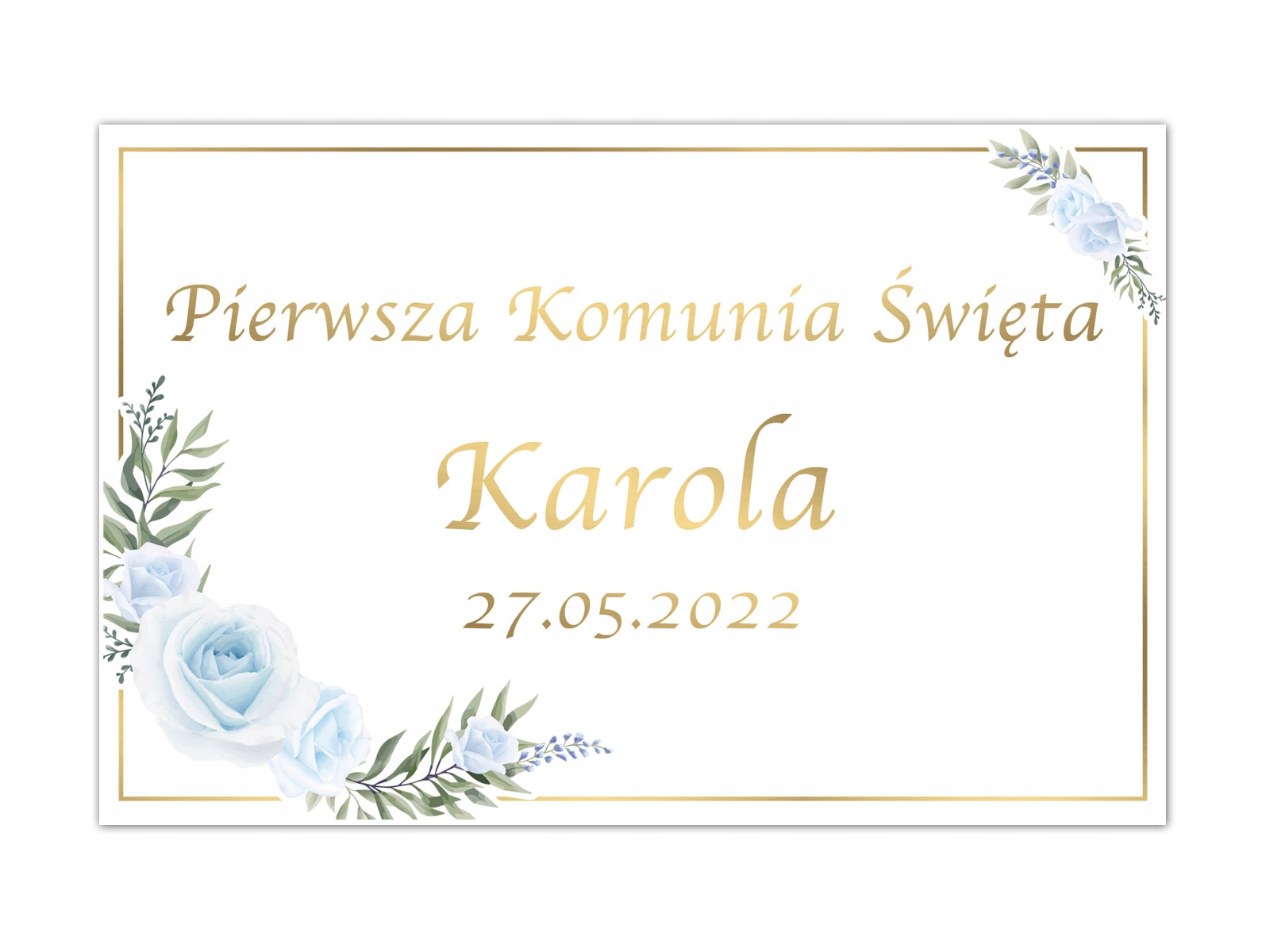 

Duży plakat komunijny Personalizowany 60x40cm