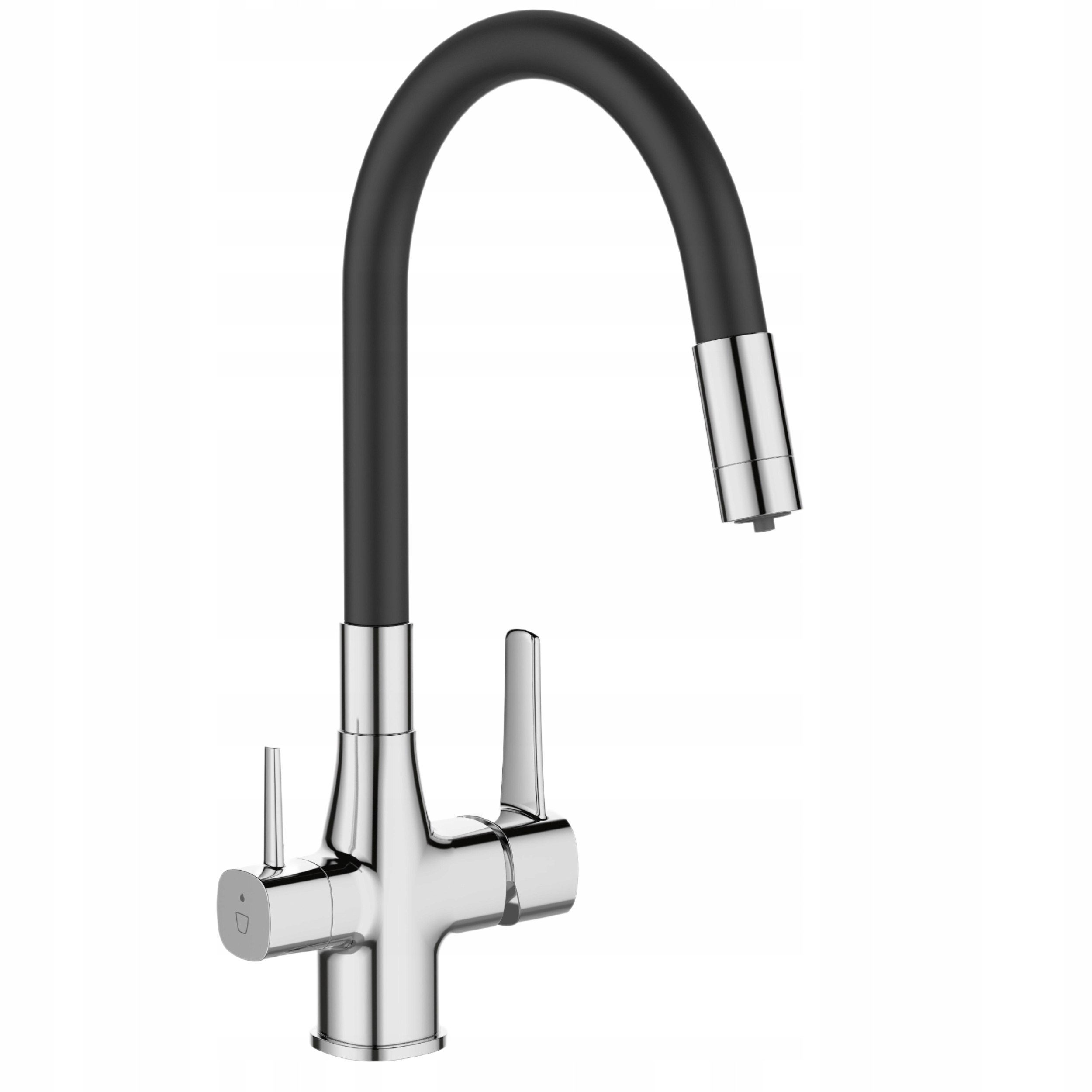 Dřezová baterie s filtrem Magic chrom/černá