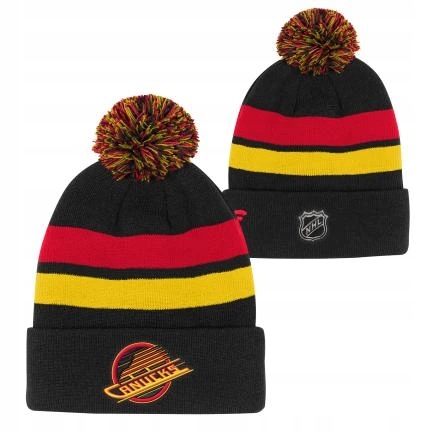 Dětská zimní čepice Vancouver Canucks Nhl Cuffed Beanie With Pom