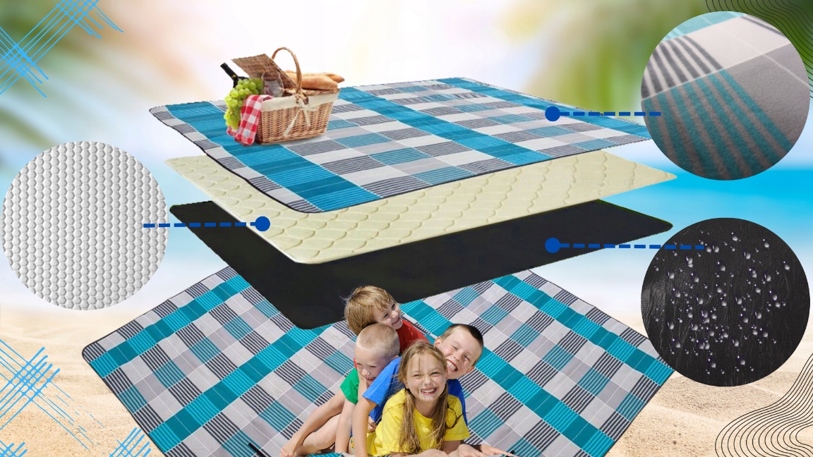 MATA PLAŻOWA KOC PIKNIKOWY DUŻY Z IZOLACJĄ 200X200 SKŁADANY WYTRZYMAŁY XXL Rodzaj koc