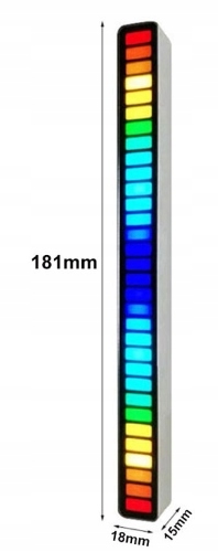 Wskaźnik wysterowania audio 32LED srebrny zas USB Marka BTE