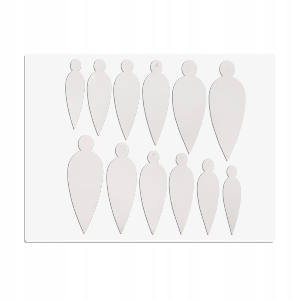 Silikonowe formy do frencha COMBO SYSTEM DUAL FORM szpic długi 12 sztuk Kod producenta 5903990542763