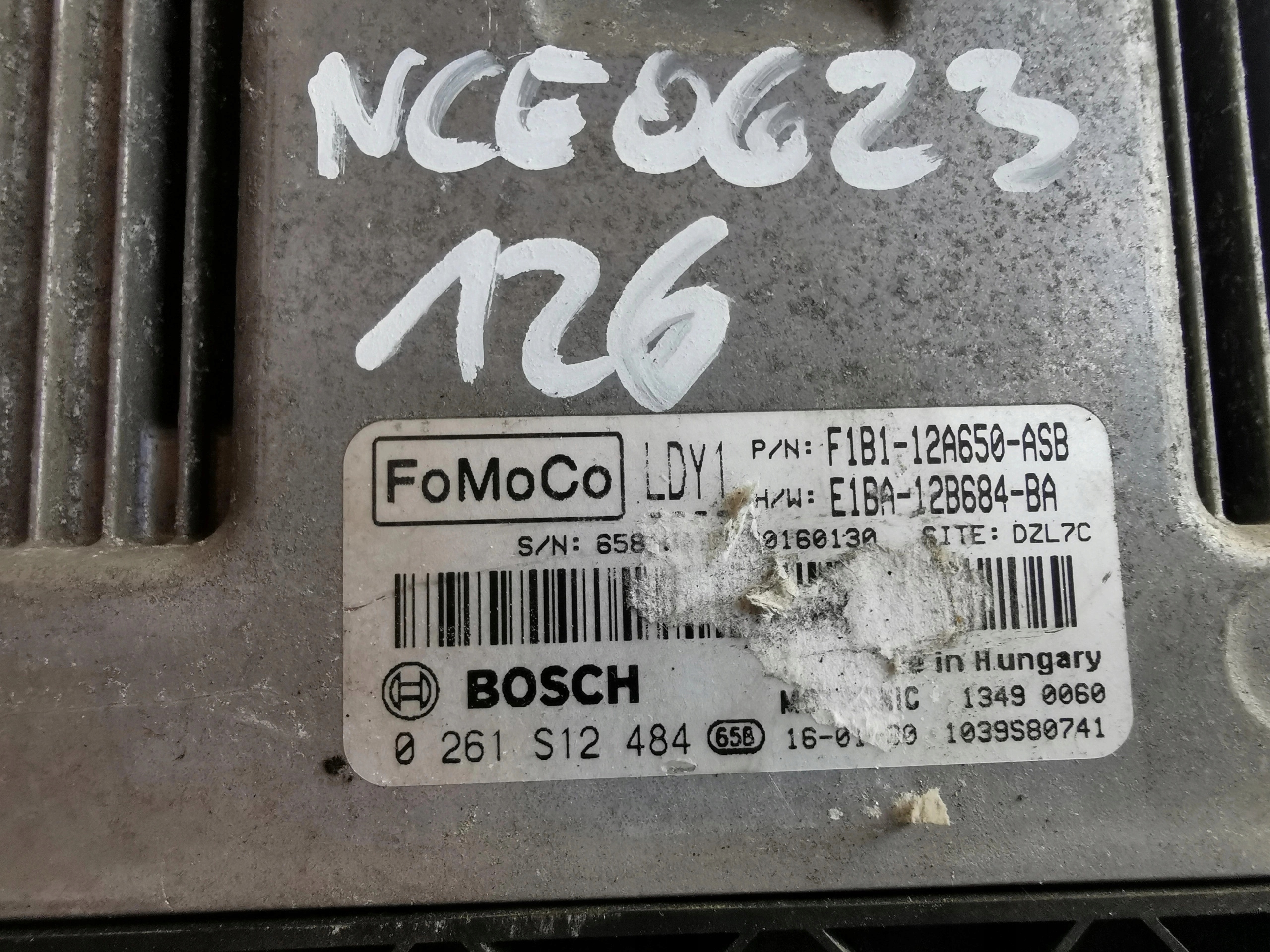 FORD ECU F1B1-12A650-ASB E1BA-12B684-BA 0261S12484 computer Originale