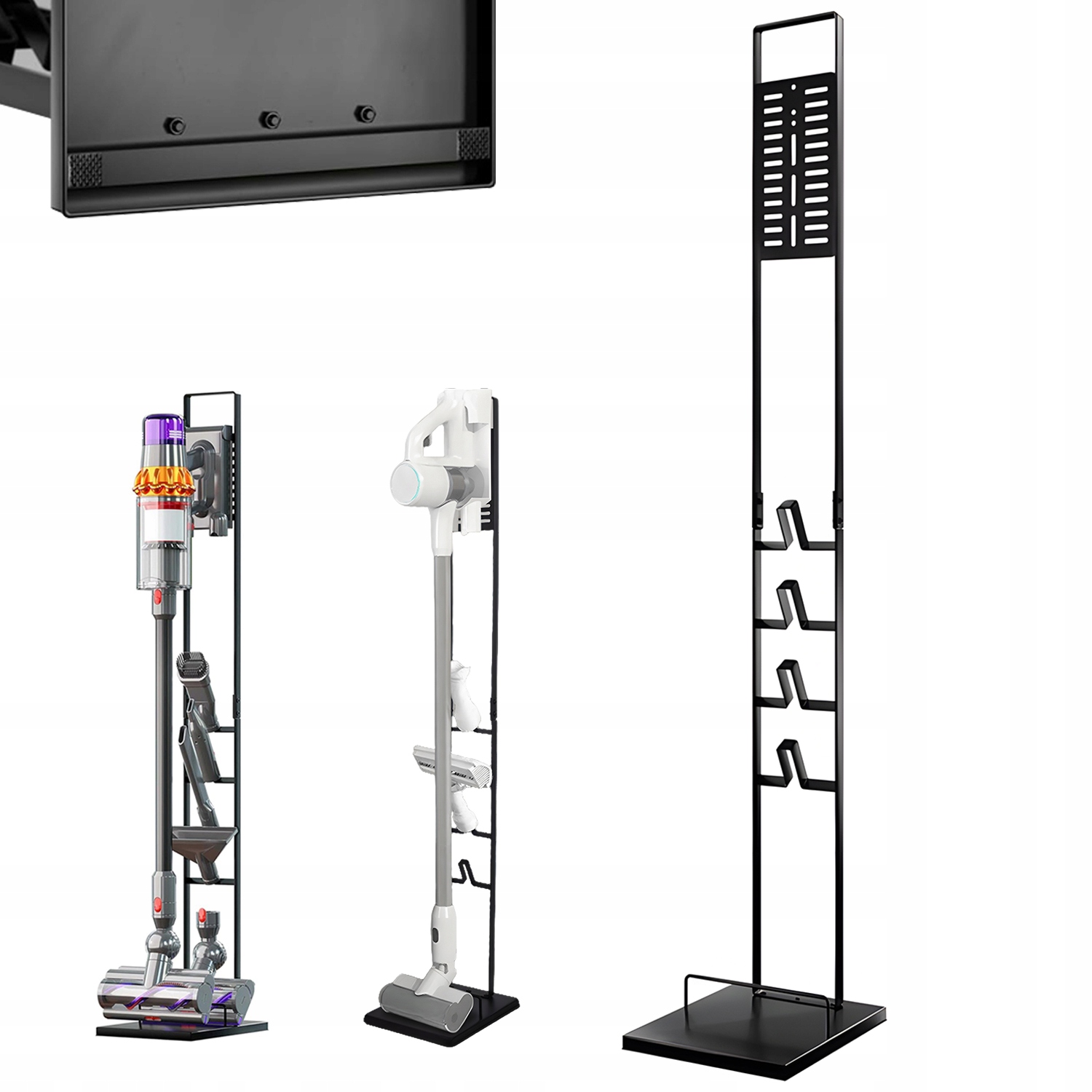 Stabilní Stojan Na Vysavač Dyson V6 V7 V8 V10 V11 V12 V15 Černý