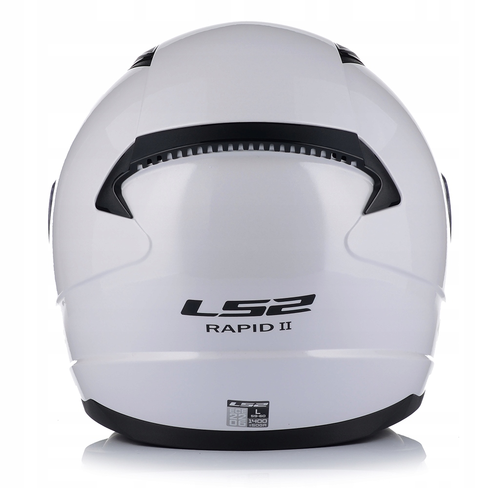 KASK MOTOCYKLOWY LS2 FF353 RAPID II BIAŁY POŁYSK SYSTEM PINLOCK ECER 22.06 Obwód głowy 53-54 cm