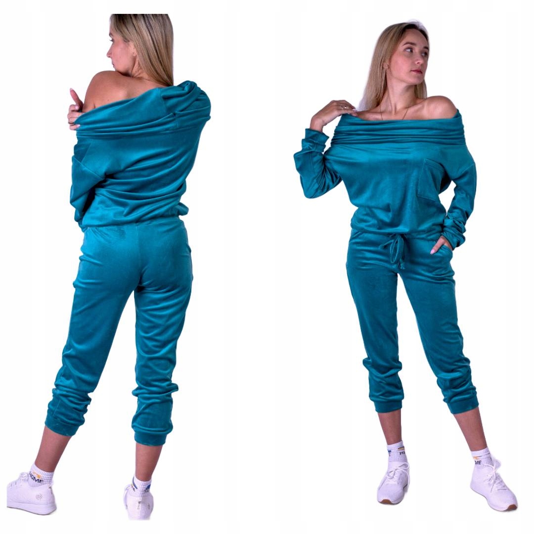 Dvoudílná Tepláková Souprava tepláková souprava na ramena zelená, velikost M/L