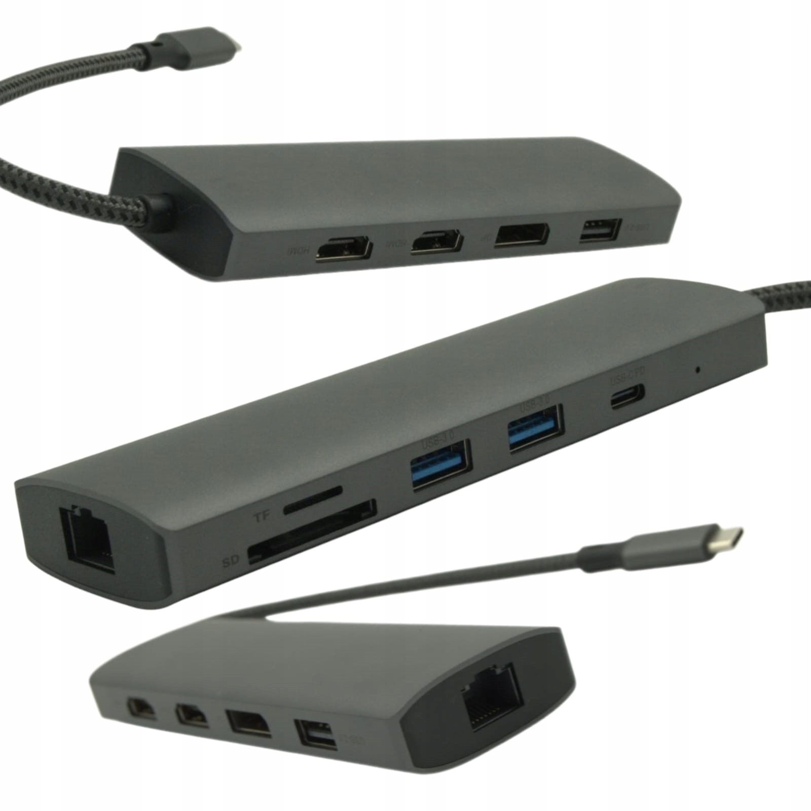 Multiport Usb-c s Pd nabíjením Čtečka Sd MicroSD Hub pro notebooky Samsung