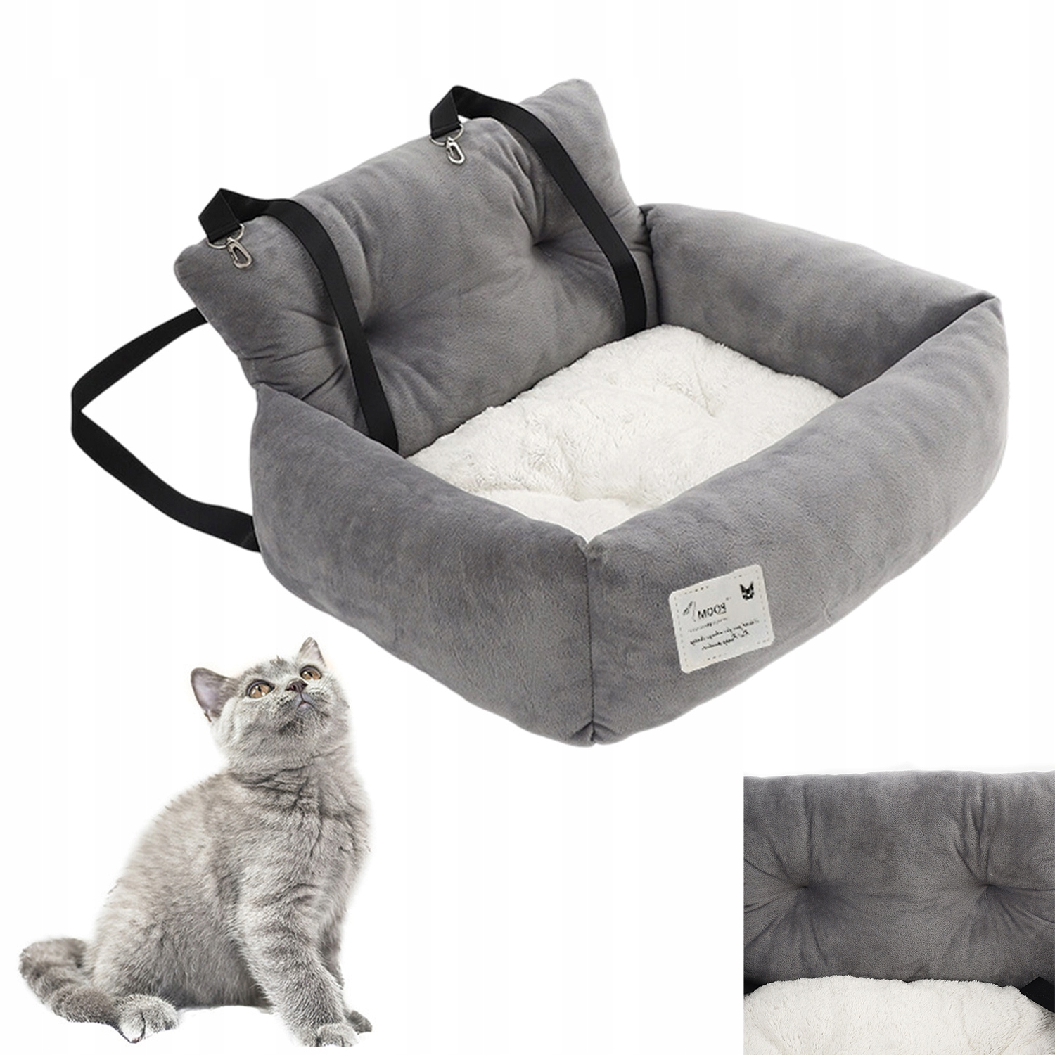 Levně Přepravka pro psa do auta nastavitelná s úchytem, pevná a praktická