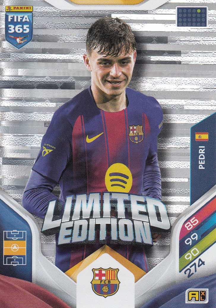 Karta Kolekcjonerska Panini Fifa 365 2026 Limited Pedri Fc Barcelona