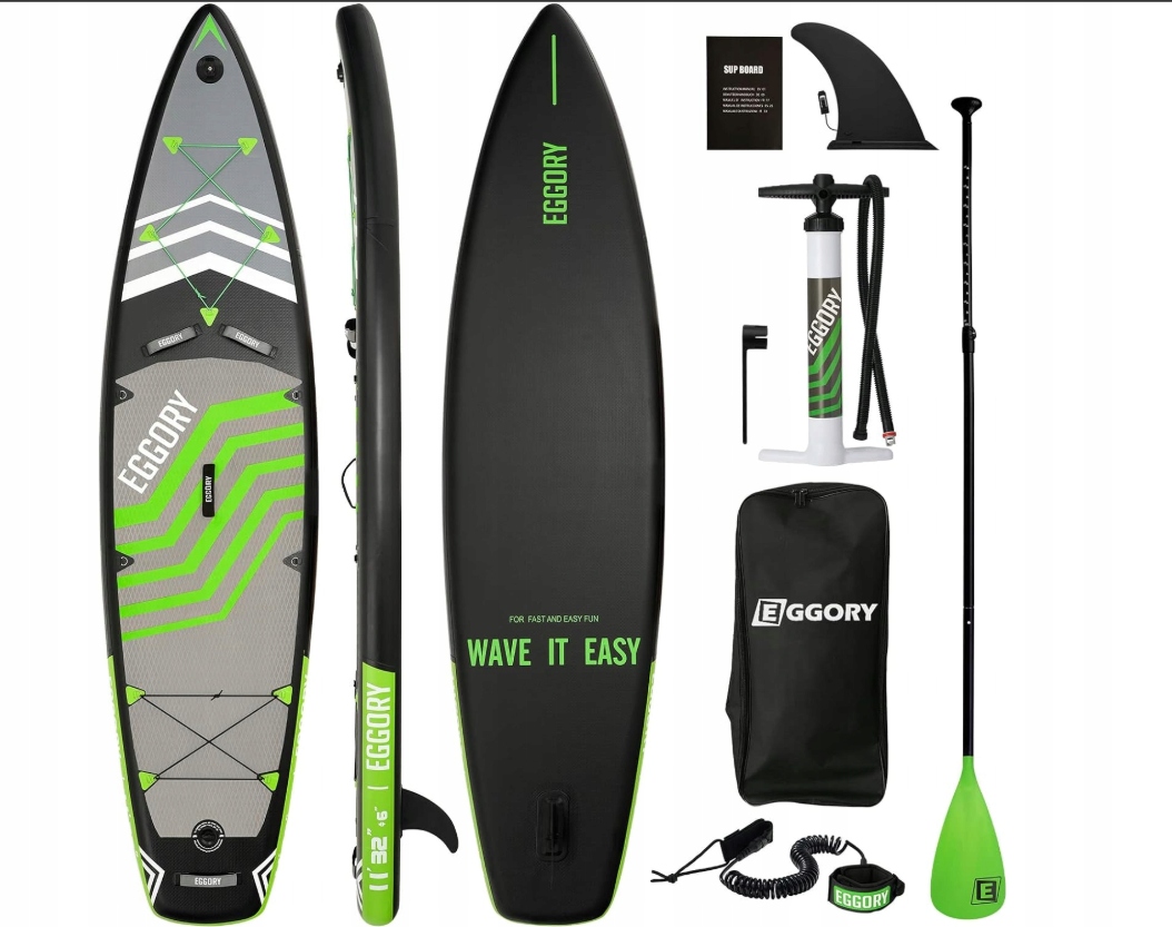 Deska Sup Do Pływania 335 CM Dmuchana eggory Paddle Board Wiosło zestaw