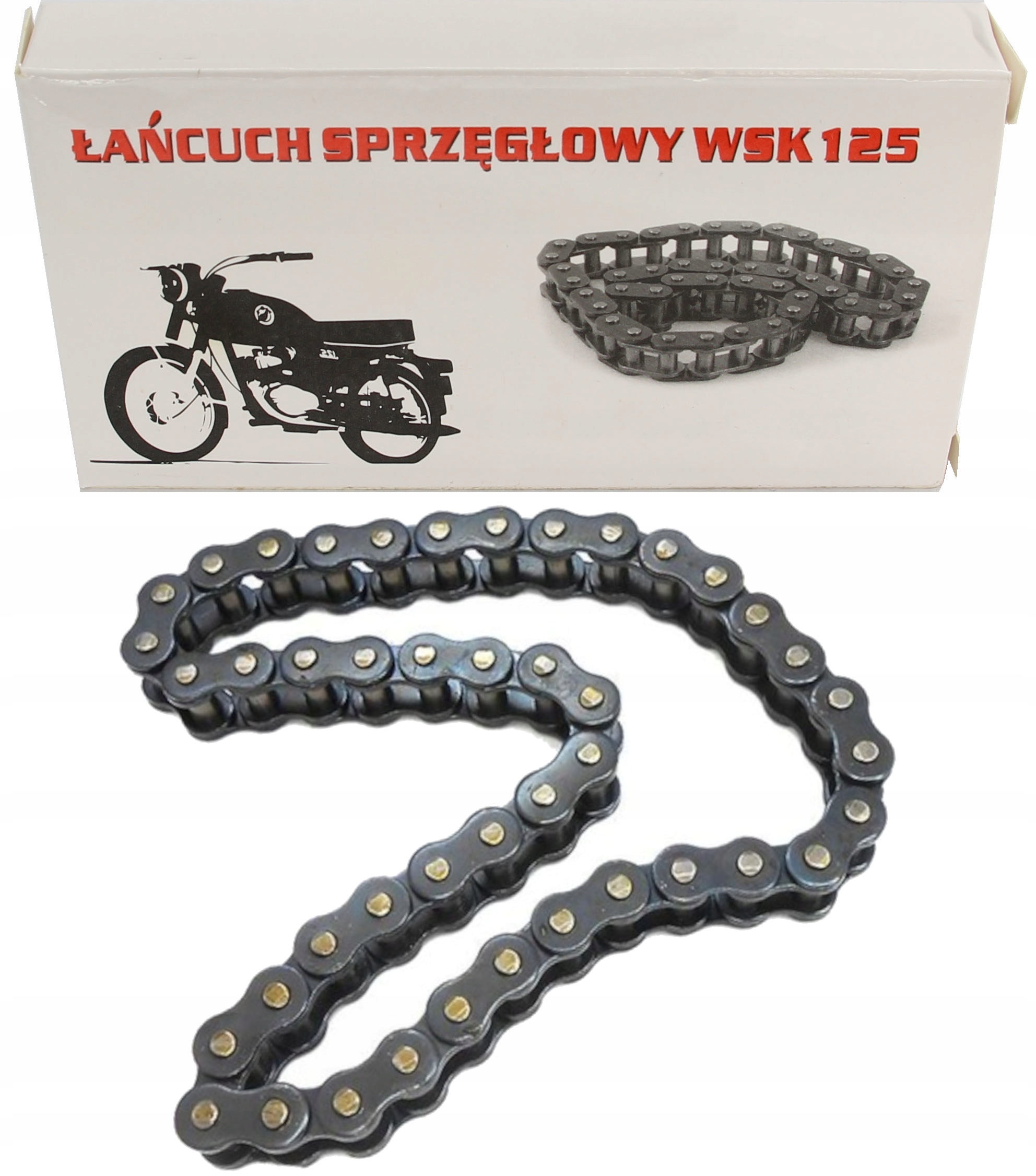 Łańcuch Łańcuszek Sprzęgła Sprzęgłowy Wsk Wfm 125