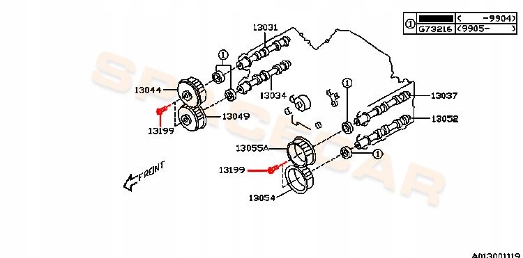 SUBARU ŚRUBA KOŁA WAŁKA ROZRZĄD XT WRX S-TURBO Typ samochodu 4x4/SUV Samochody osobowe