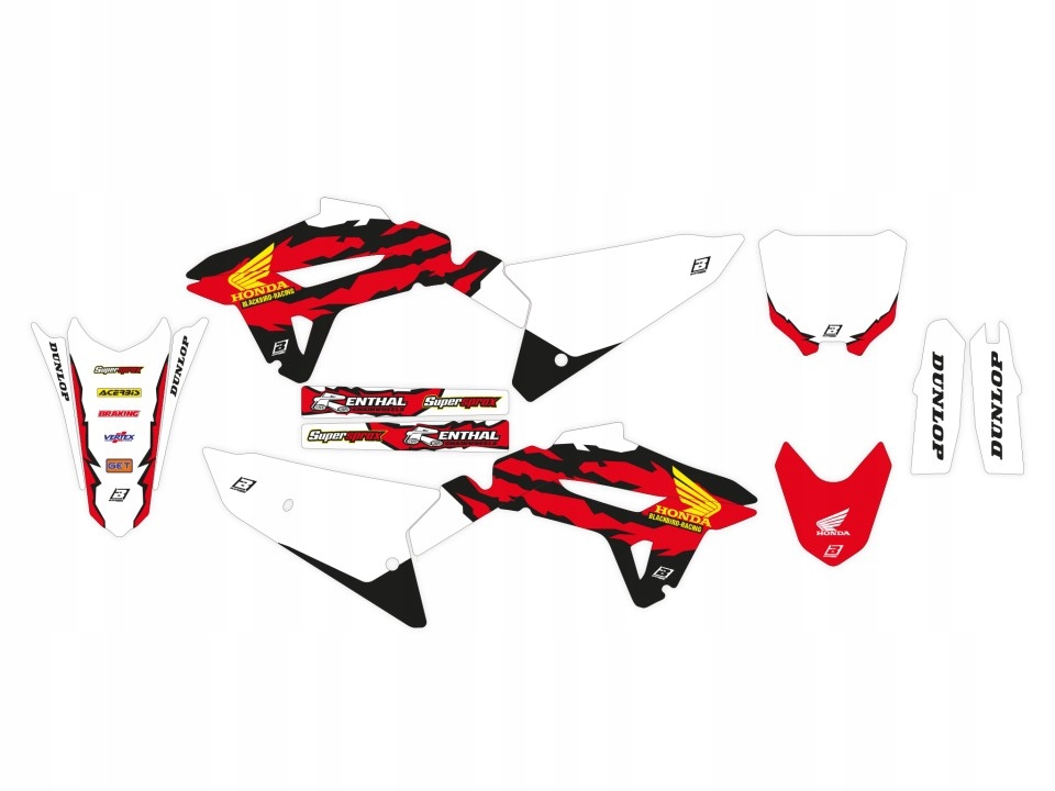 Blackbird Sada Nálepiek (oklein) Honda Crf 250R '22-'24, Crf 450R '21-'2