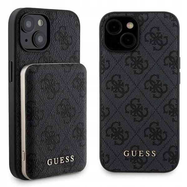 Sada Guess GUBPM5P15S4GEMGK pro Apple iPhone 15 Hardcase Powerbanka 5000 mAh