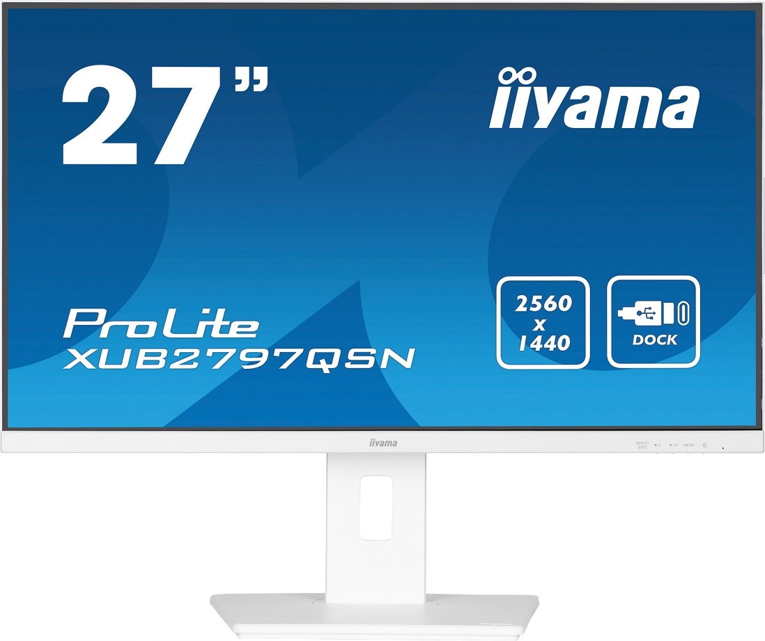 iiyama ProLite/ XUB2797QSN-W2/ 27"/ Ips/ Qhd/ 100Hz/ 1ms/ White/ 3R…