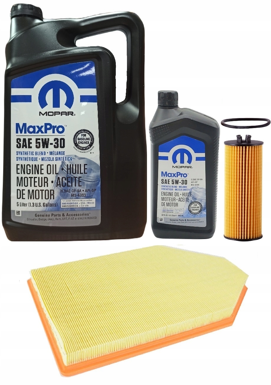 MOPAR 5W30 6L + FILTRY CHRYSLER 300 3,6 2011-2012