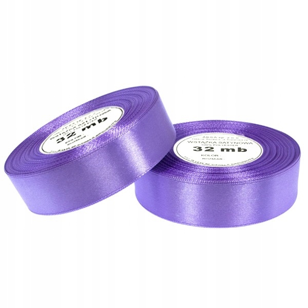 

Wstążki wstążka tasiemka satynowa fiolet 25mm 32mb
