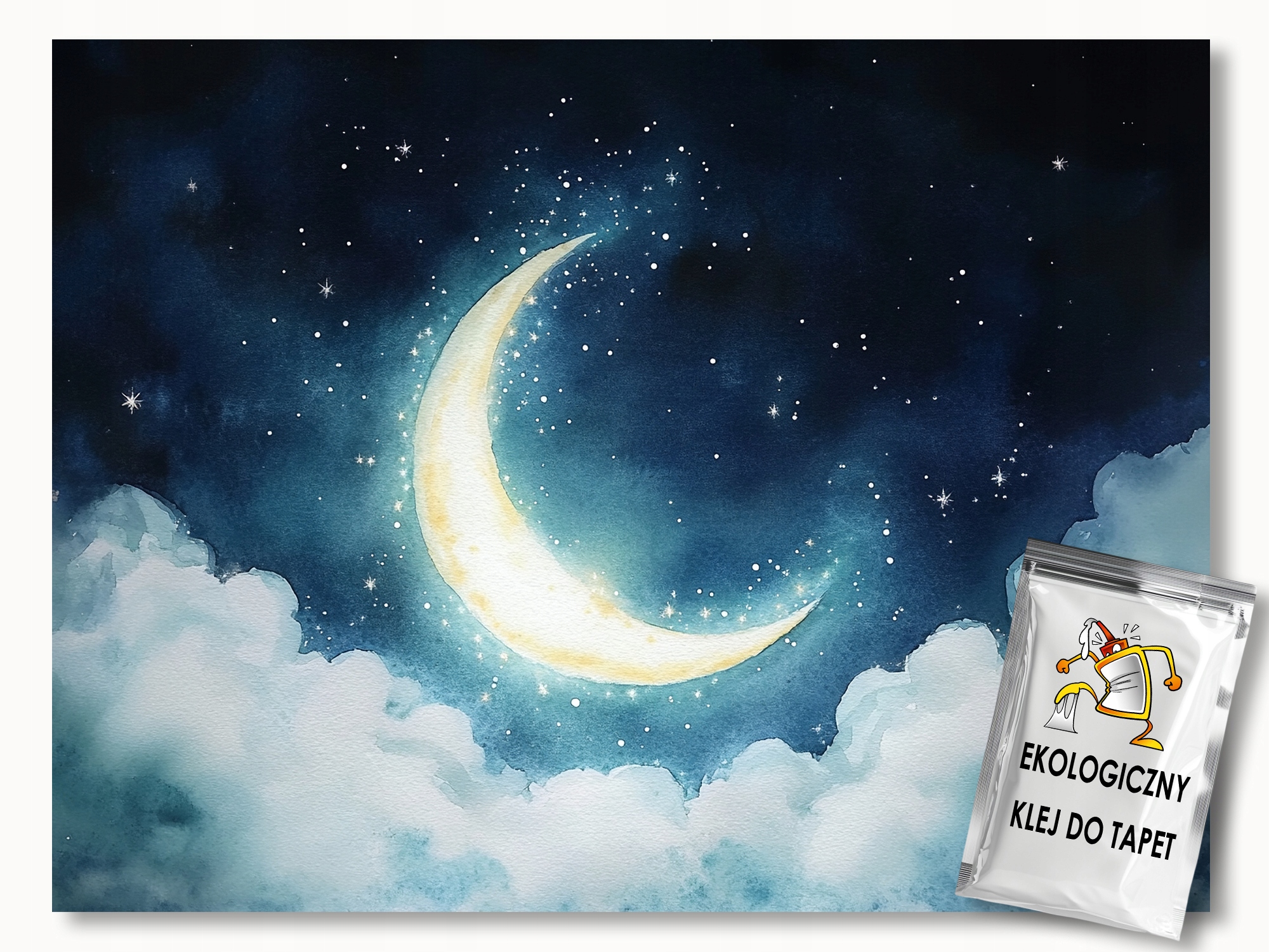 Fototapeta Flizelina Noc Temnota Nebe Vesmír Měsíc Nový 200x140 110g