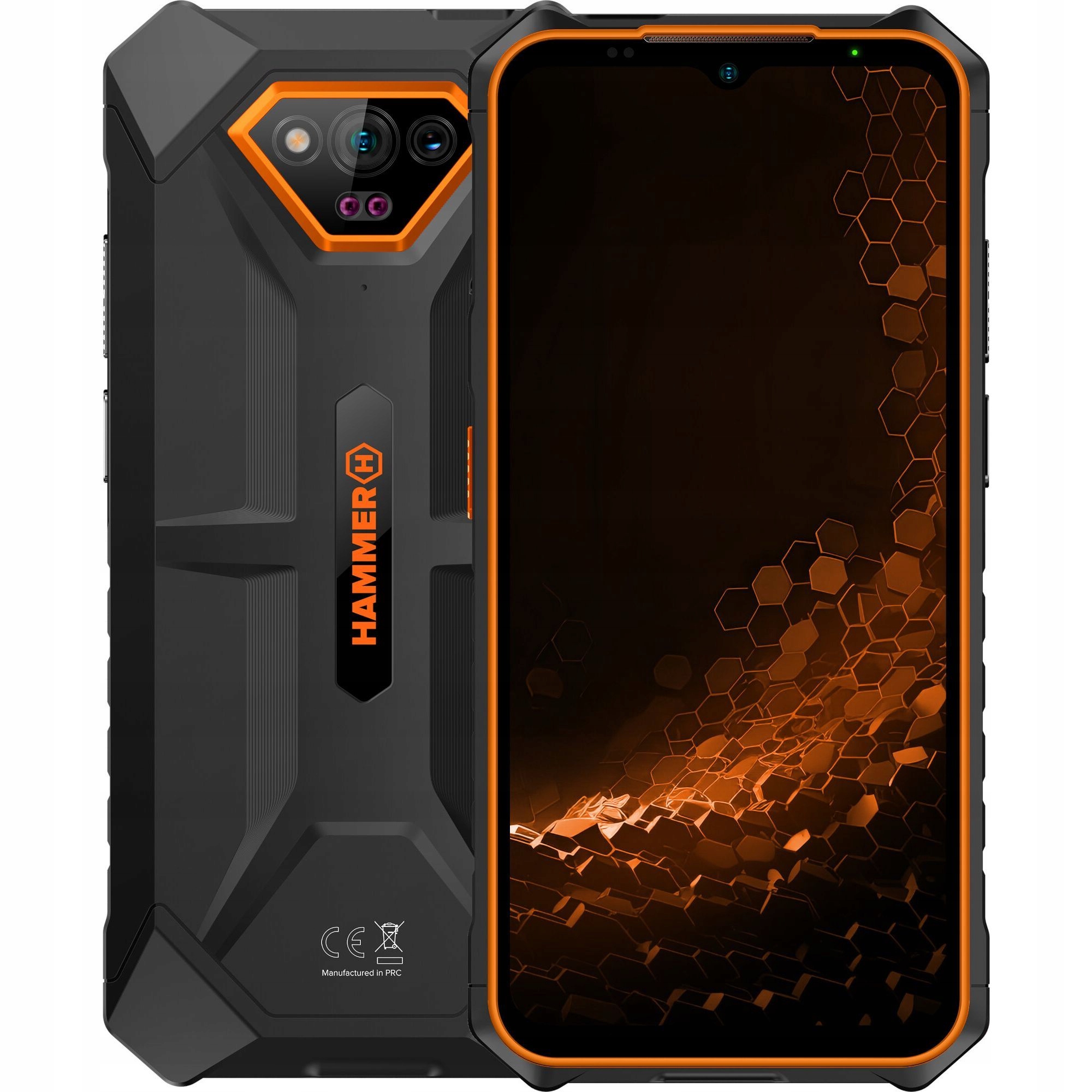 Smartfon Hammer Iron V 6/64GB 6,5” 60Hz 50Mpx Lte Nfc Pomarańczowy