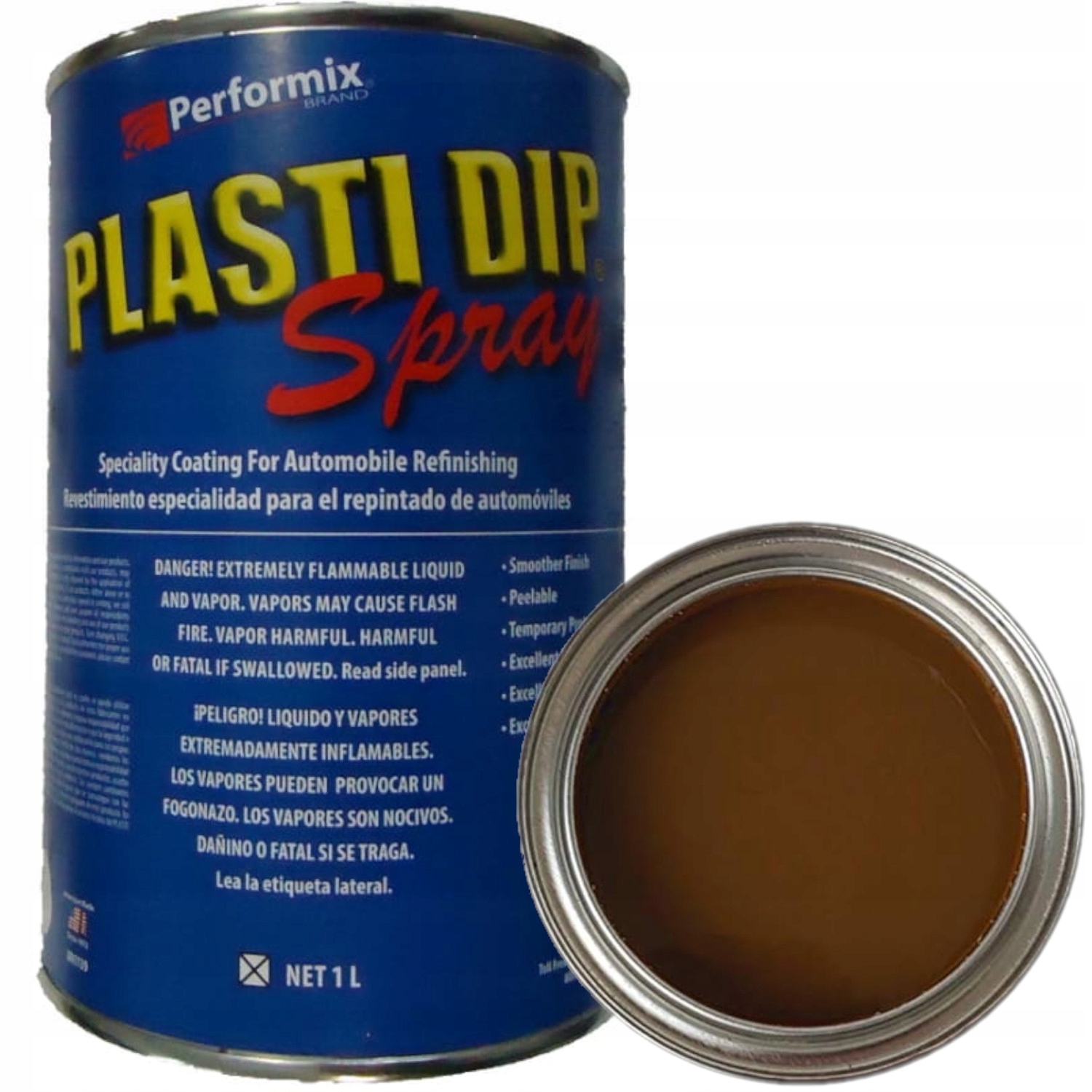 Plasti Dip 1L Připraveno k malování pistolí Hnědá PlastiDip