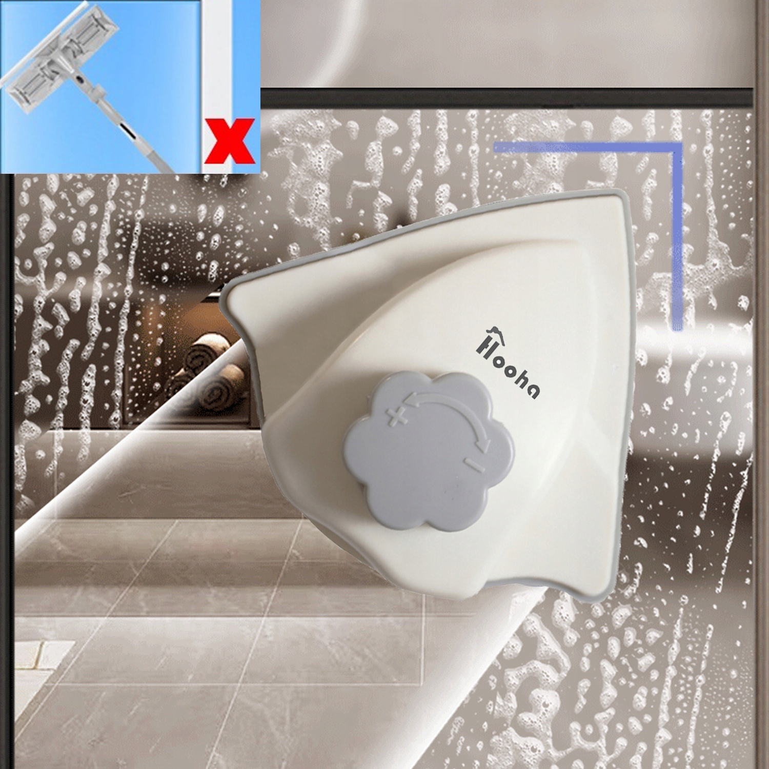 MYJKA DO MYCIA OKIEN MAGNETYCZNA DO CZYSZCZENIE DUŻYCH POWIERZCHNI 3-26MM Marka Hooha