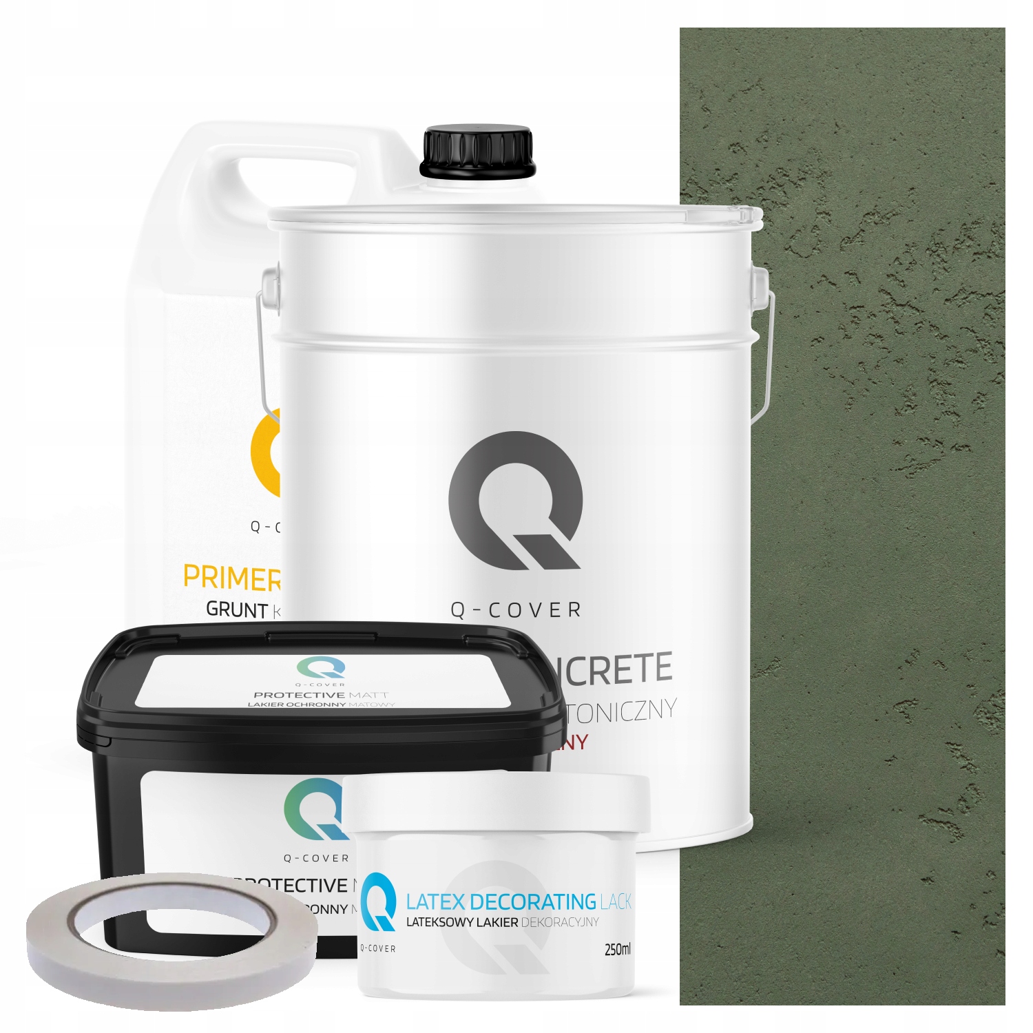 Architektonický Vnitřní Beton Set Zelený Tmavý F466 19kg 10m2