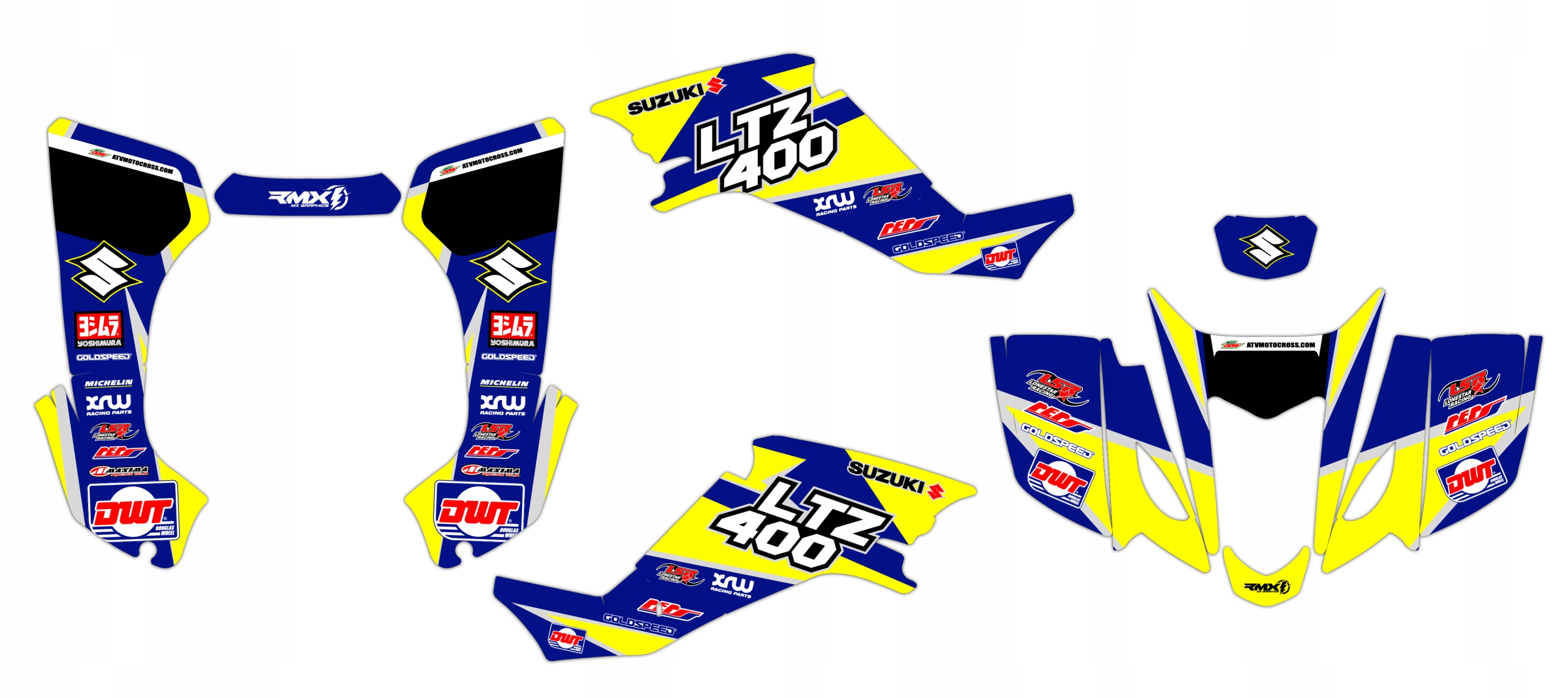 Шпон / наклейки quad Suzuki LTZ 400 2003-2008