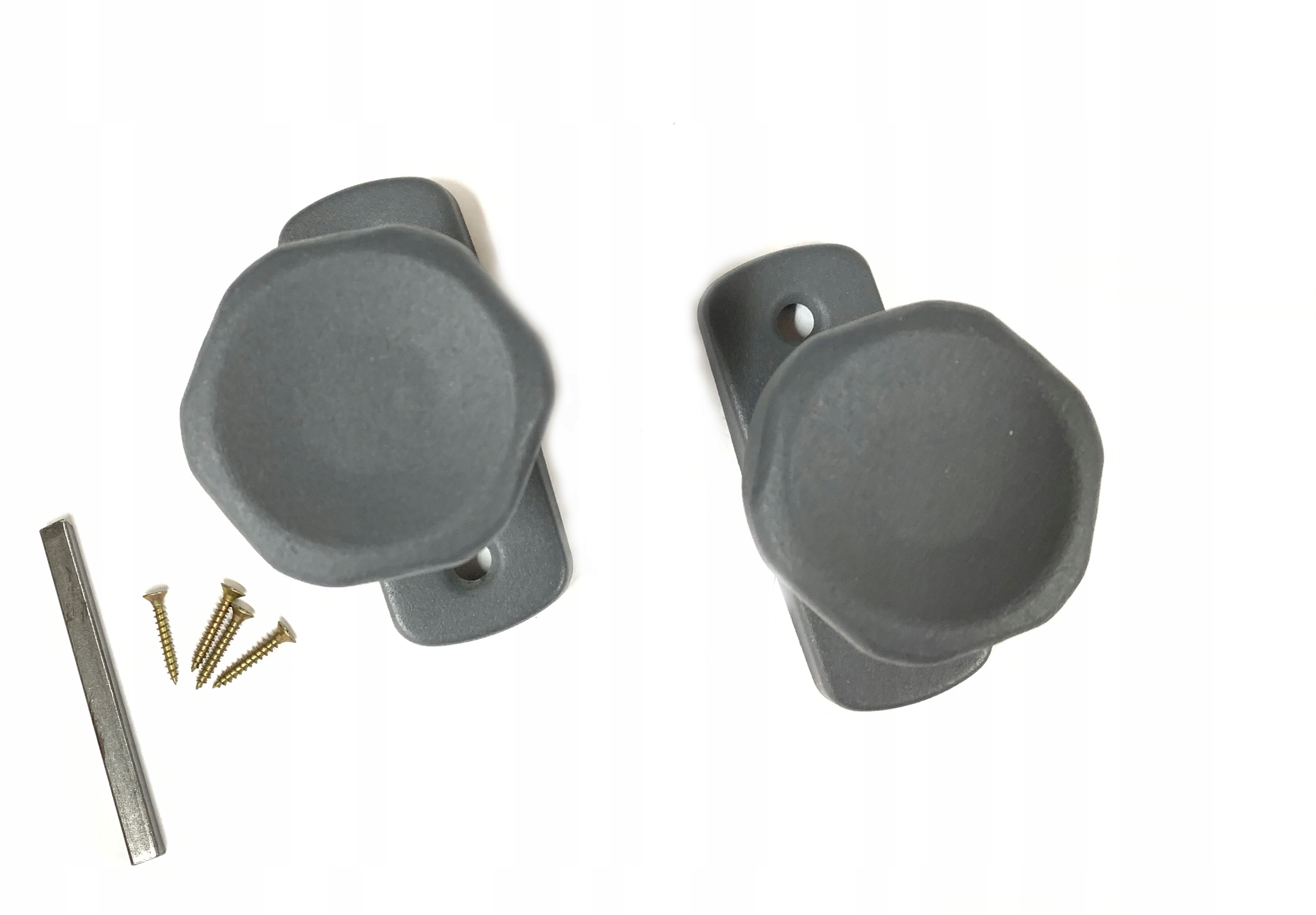 

Gałko-gałka Do Furtki Bramki Uchwyt Antracyt Wąski