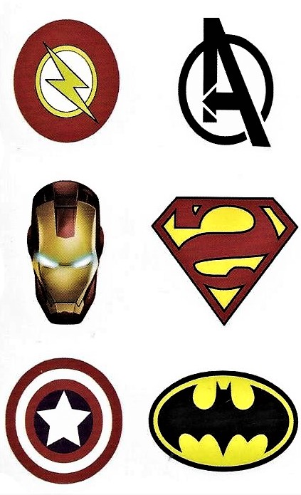 

Tatuaż zmywalny avengers superbohaterowie batman
