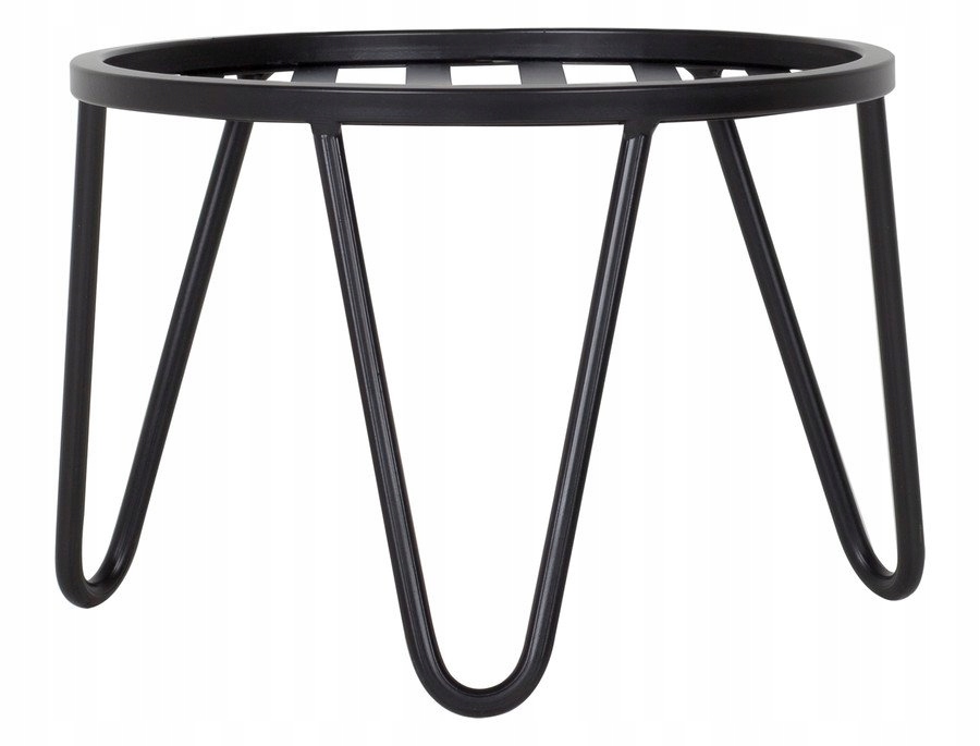 

Stojak na Kwiaty - Kwietnik metalowy Czarny 25cm
