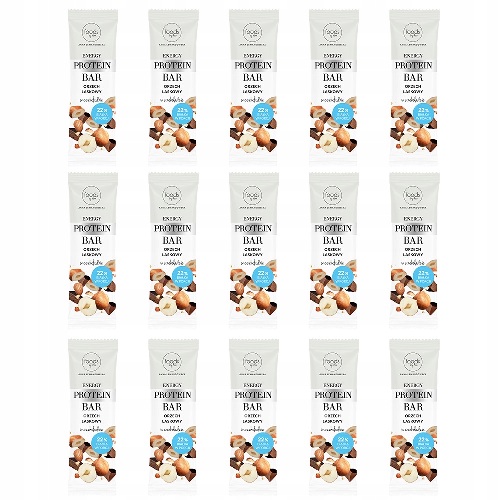 Baton Energetyczny Proteinowy Orzech Laskowy Foods By Ann 15 x 35G
