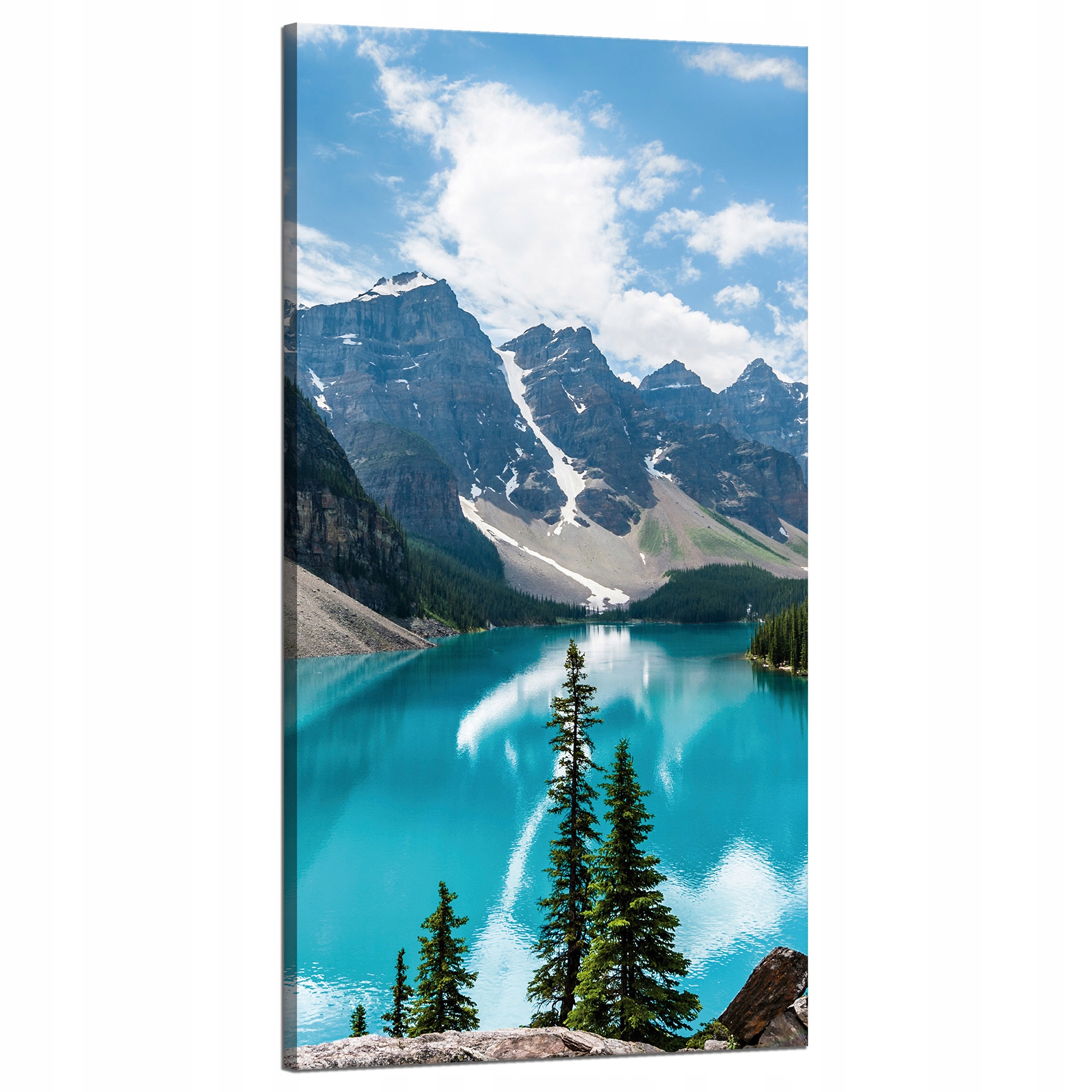 Obraz na plátně Příroda Hory Les Modrá Voda 60x120 cm