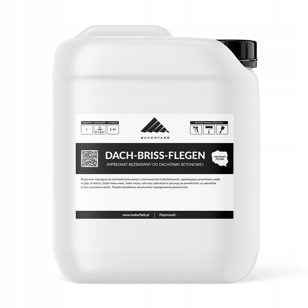 Bezbarwny Impregnat do Dachu Dachówka Betonowa 2,5L