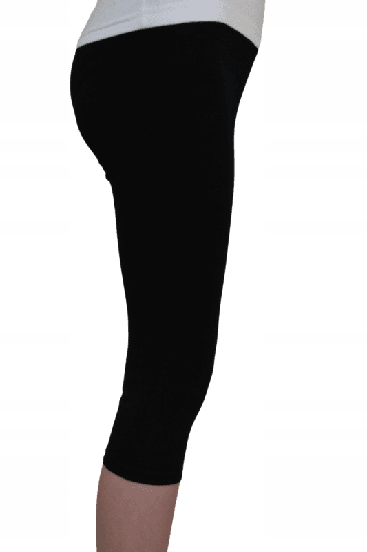 

Legginsy 3/4 Getry Rybaczki Gładkie Czarne r.128