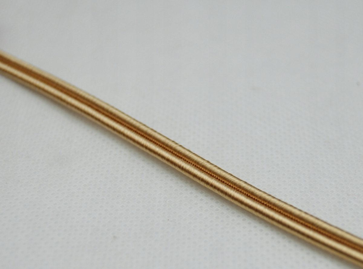 

Przewód kabel płaski oplot złoty 2X0,5