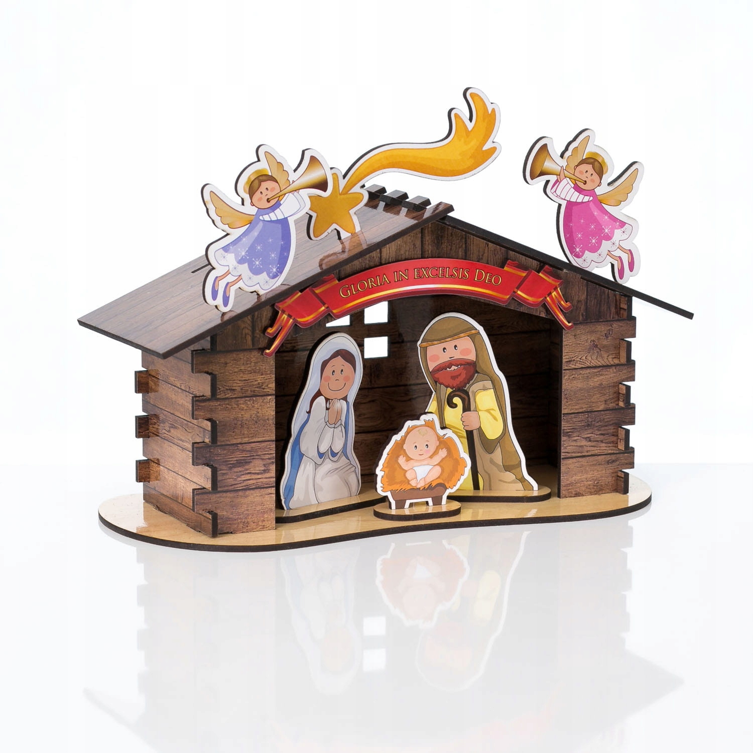 Bożonarodzeniowa Szopka, Święta Rodzina, Gwiazda Betlejemska 17 elementów Marka inna