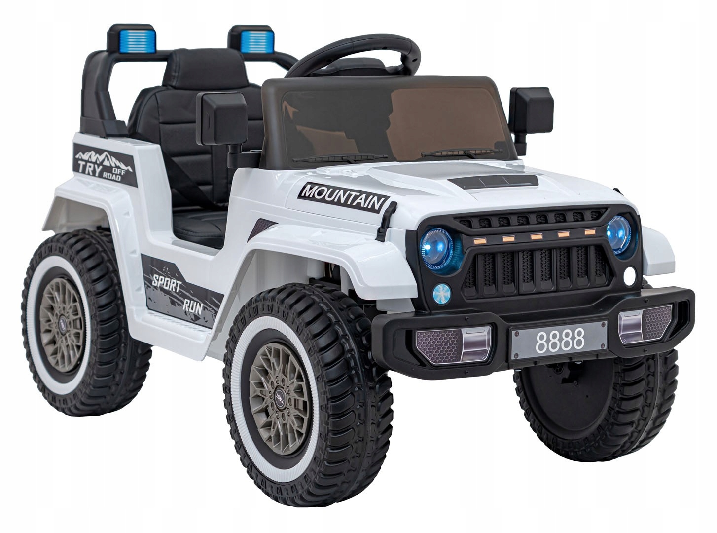 Auto na akumulator dla dzieci Off Road Mountain Terenówka tablica imienna