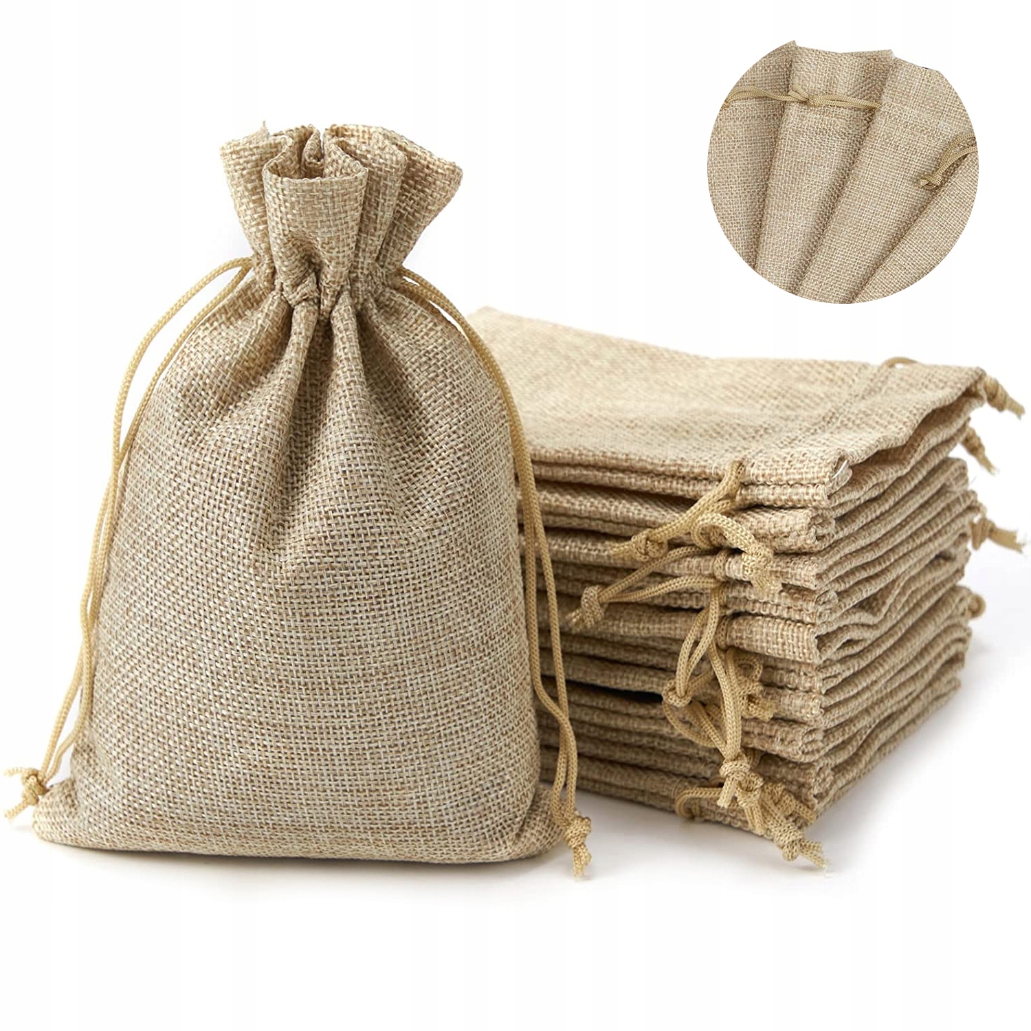 LENVÁSZON TASAK TERMÉSZETES JUTA TASAK KICSI 8x10 LEVENDULA AJÁNDÉKOK *HIT*