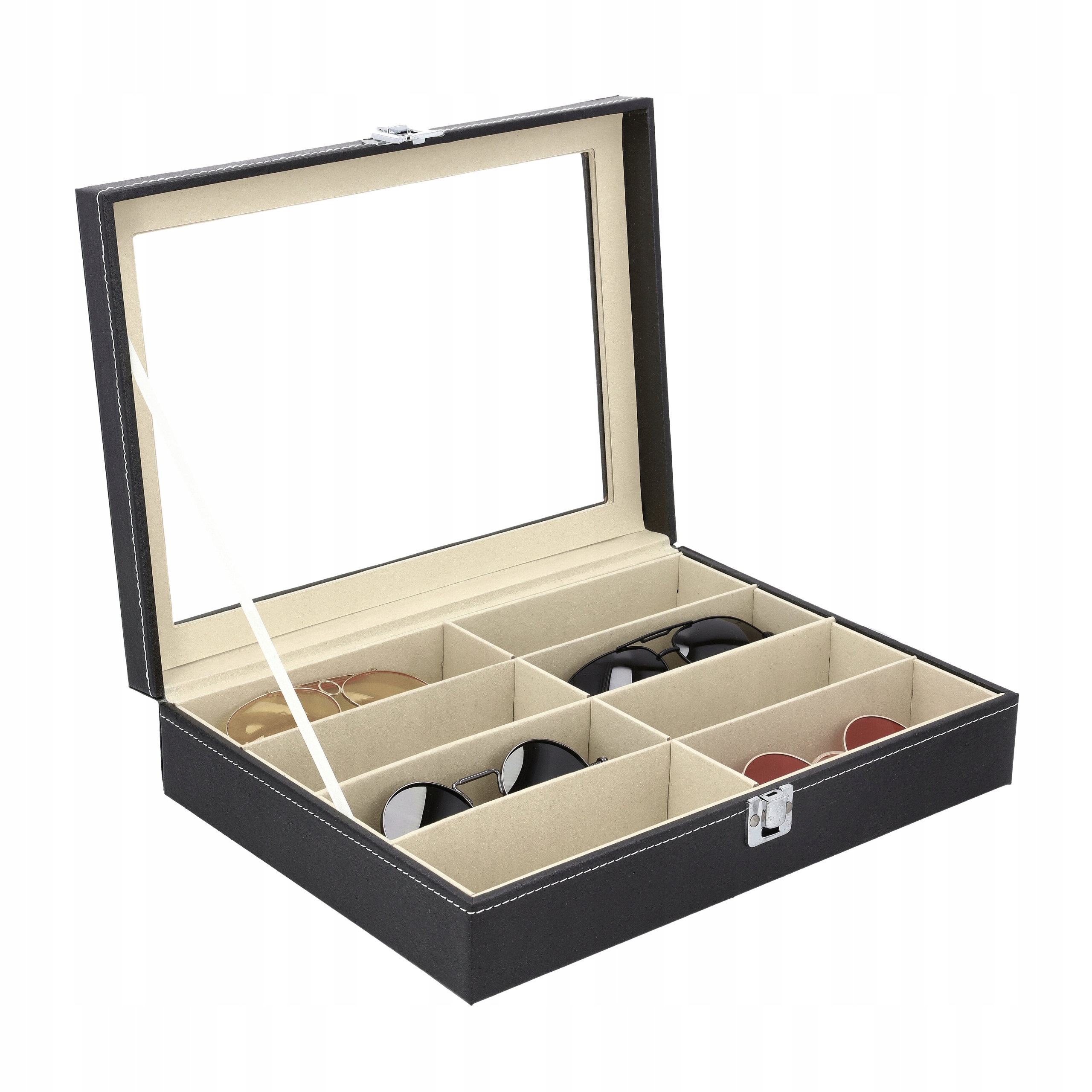 SZKATUŁKA NA OKULARY PUDEŁKO ETUI ORGANIZER EKSPOZYTOR PREZENT 8 SZT Model PUDEŁKO NA OKULARY