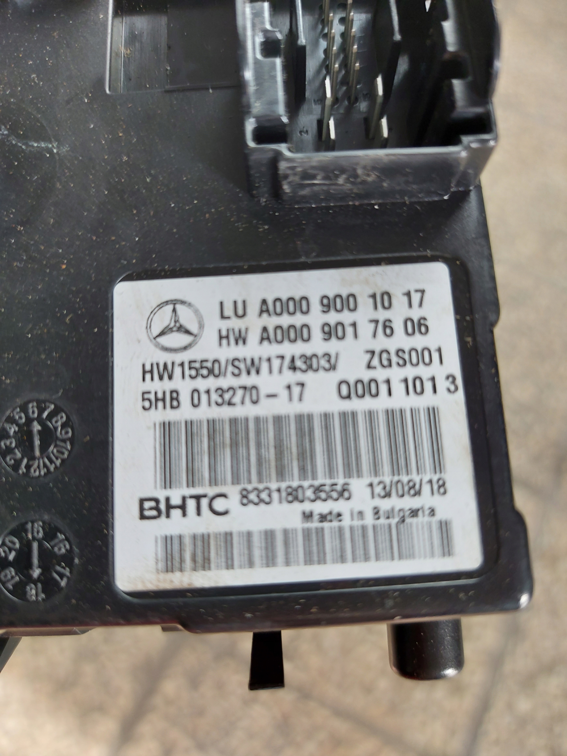 module control unit of the air conditioning BHTC MERCEDES C W205