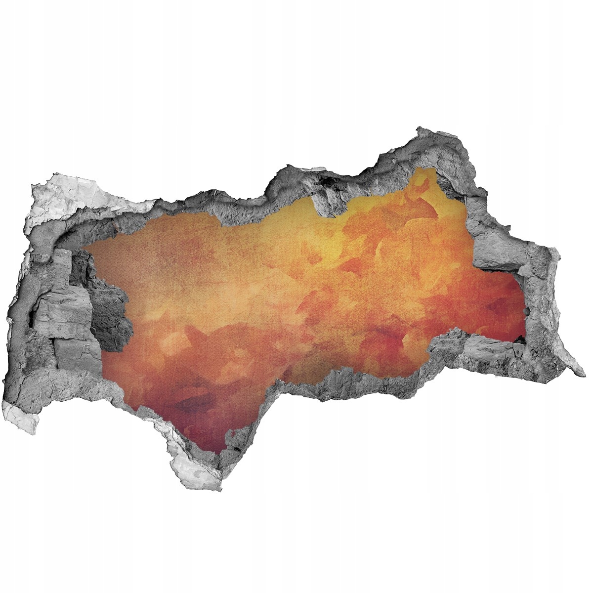 

Dziura 3d fototapeta Naklejka ścienna Kwiaty 95x73