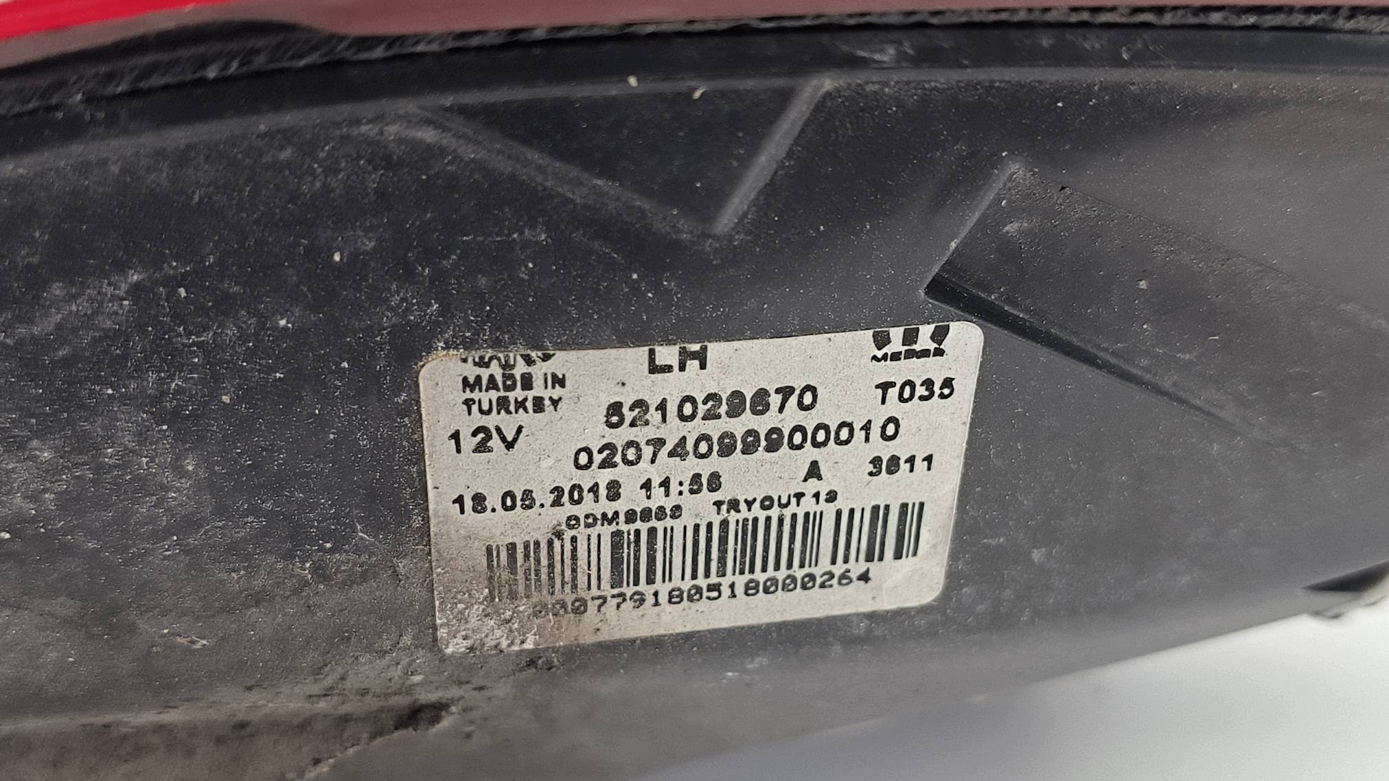 light left rear part 521029670 FIAT TIPO II