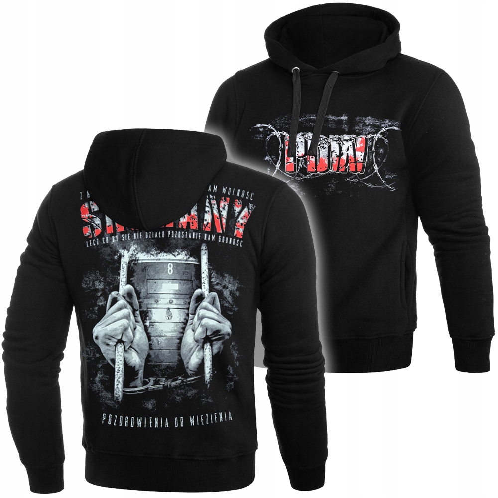 

Bluza z kapturem kibicowska Skazany Pdw Acab r.M