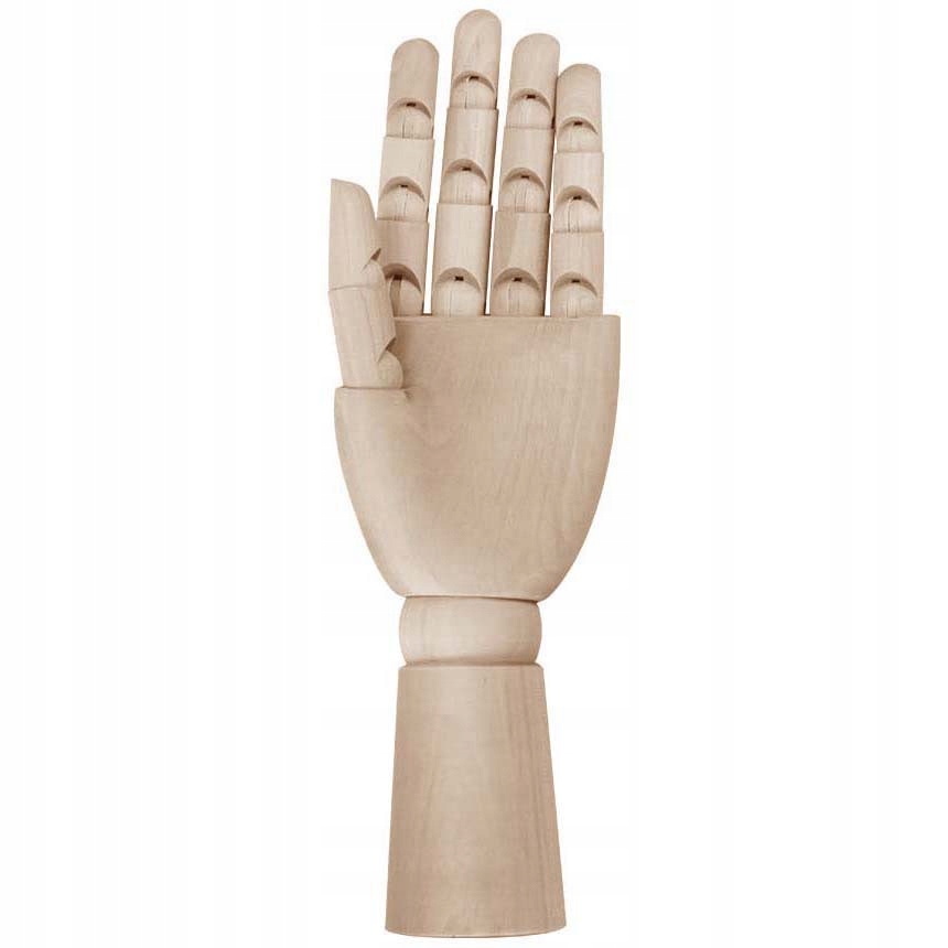 Model Dlaně Dřevěná 30 cm Levá Leniar