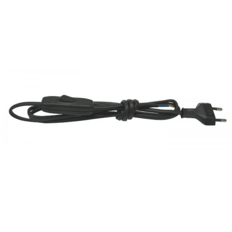 

Przewód Do Lampki Z Wyłącznikiem Czarny Kabel 2M
