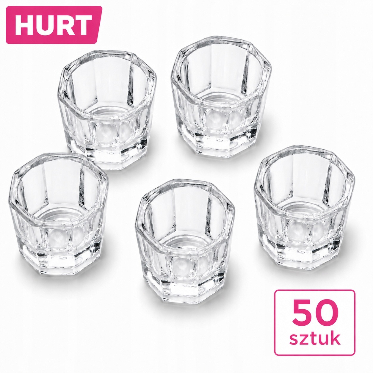 50 ks Skleniček na hennu/pigment ForMe, průhledný Velkoobchod