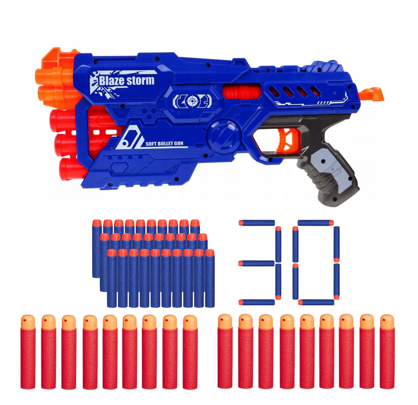 WYRZUTNIA NA PIANKOWE STRZAŁKI DO NERF BLAZE DUAL STRIKE