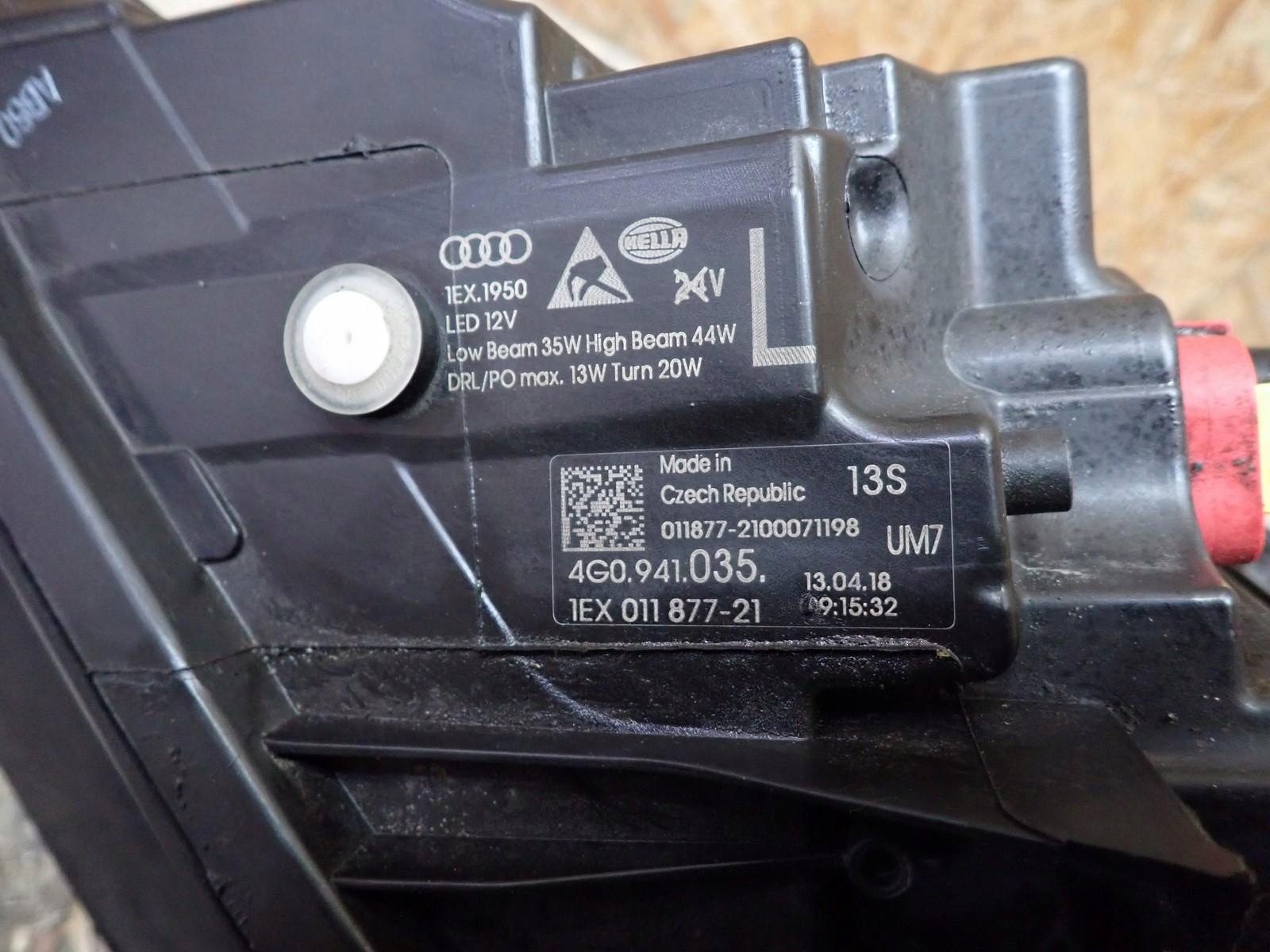 light left left FULL LED MATRIX AUDI A6 C7 4G LIFT 15-18 4G0941033H